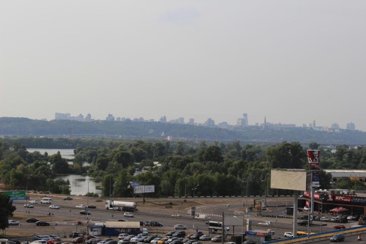 Panoramic View Lux Apartment On Metro Osokorky Kiev Dış mekan fotoğraf